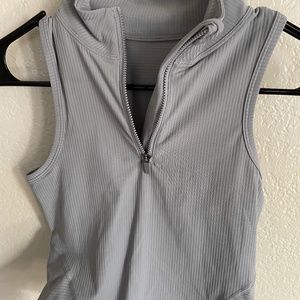 lululemon 1/4 Zip Run Crop Tank